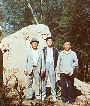 Құлап қалған Күдері мешітінің орны. 1989 жыл